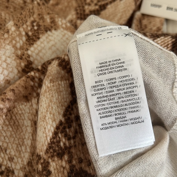 NWT Black Label LRL Snake Print Cotton Blend Tank - Picture 11 of 11